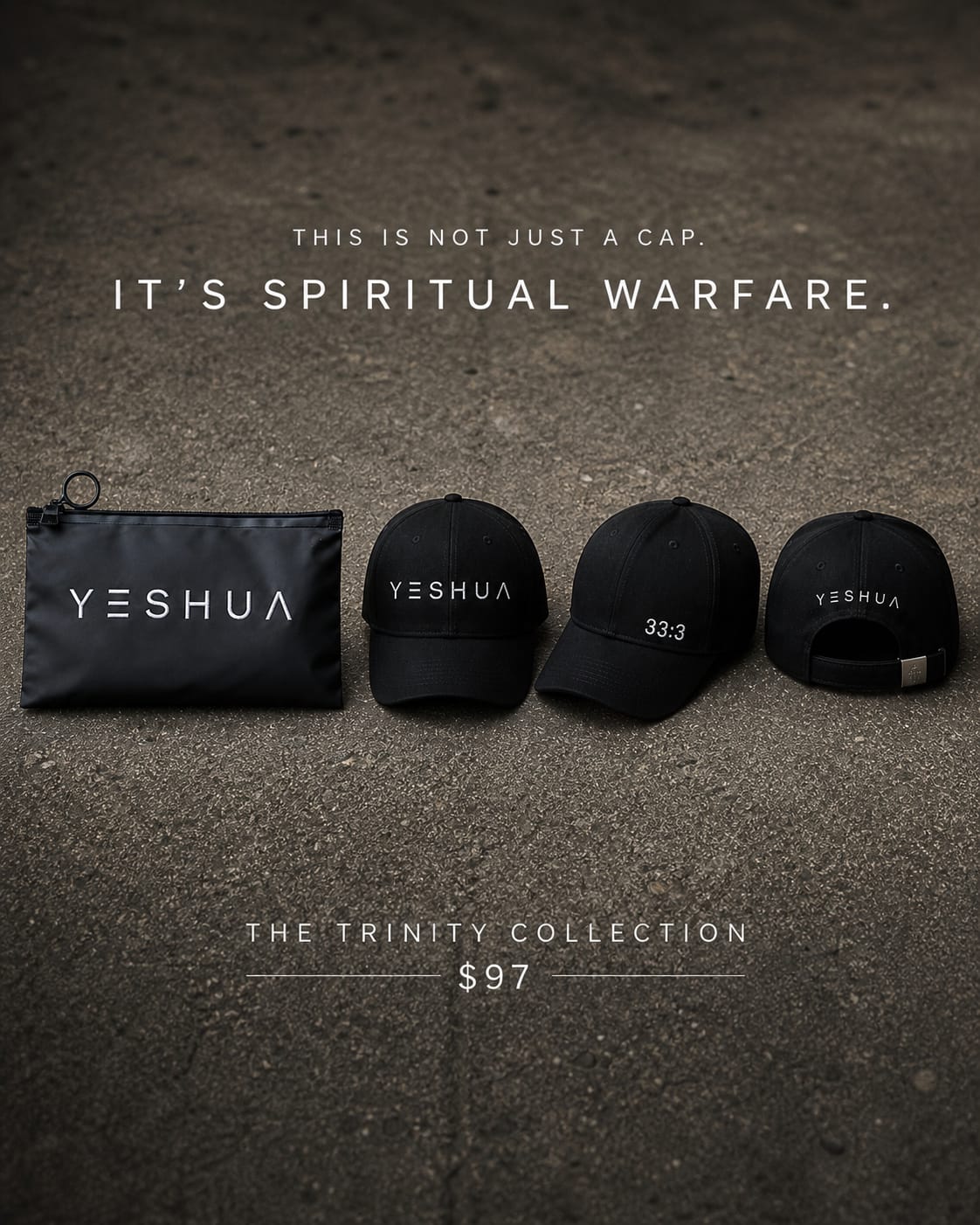 The Trinity Collection (33:3 Cap — Black) (3 Caps)